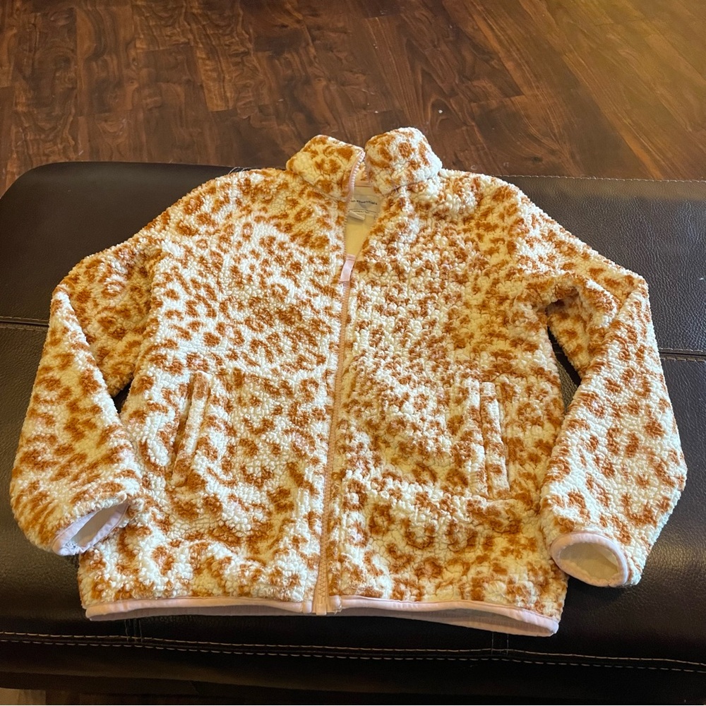 Amazon Essentials Kids Fuzzy Leopard Jacket